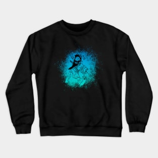 The Deranged King (Aqua) : A Fantasy Character Crewneck Sweatshirt